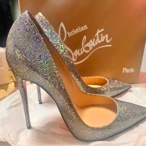 Christian Louboutin Multi-Color Glitter Heels